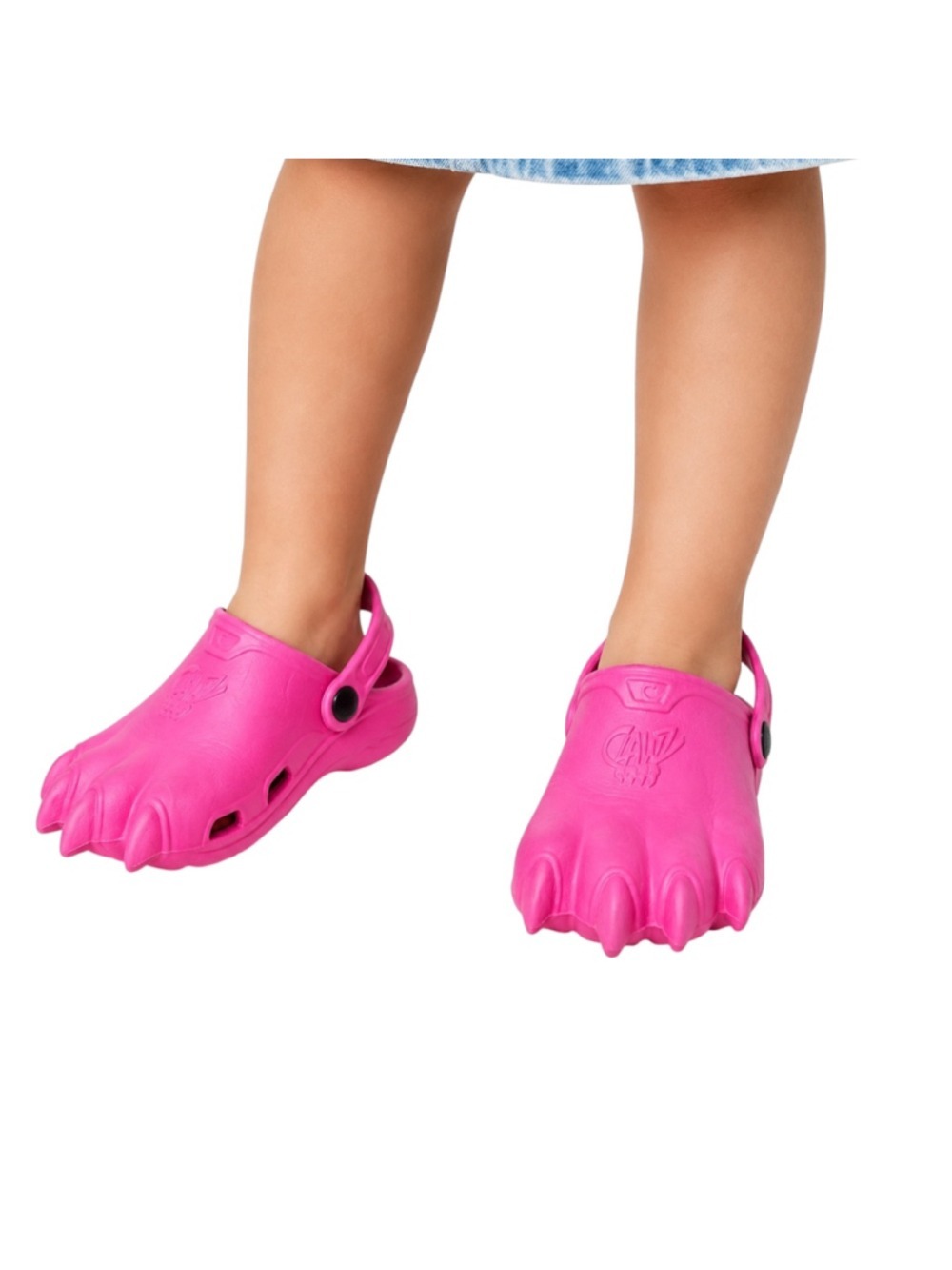 Very Rare Clawz Pink Animal Claw Clogs Kids Size C13/J1